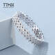 TTMIX women's pt950 platinum ring geometric diamond fashion platinum high-end ring birthday gift 10# 3.5-3.7g
