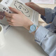 Prüfung Watch für weibliche Junior- und Senioren -Schüler mit hohem Erscheinungsbild und einfacher Ins -Stil für Mädchen Jugendcampus weiße Quarz Uhr 5010 Butterfly Black Gürtel, Wachkiste + Ersatzbatterie