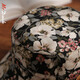 Mr DUCK赫本风 高级感遮阳帽女大帽檐可折叠渔夫帽防晒 大小头围妈妈布帽 MS236607陌上花石蓝（进口棉麻） M （适合55-57cm头围）