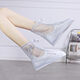 Bovonick Arafroping Shoes Cover Both Boots portables Couvrer les hommes et les femmes adultes non disposables semelle plate transparente blanche xxl