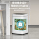 Jiahua acero inoxidable inducción inteligente basura lata de baño eléctrica dormitorio de sala de estar con cubierta grande 6629 titanium gris 15l