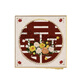 新婚结婚礼物喜字肌理画石英砂丙烯数字油画diy玫瑰装饰挂画 qx10975肌理画 20*20cm加厚实木内框-高亮颜料+
