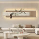 Sofá Fondo de pared Pintura colgante 2024 Nuevo estilo sin golpear pinturas decorativas de la sala de estar Las pinturas de arenisca son onduladas al cielo. 13962 El estilo ordinario no es luminoso + plantas verdes simuladas. Simulación Las plantas verdes se administran aleatoriamente. Por favor reciba el real