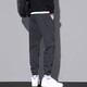 Jeep Spirit atando los pies pantalones casuales para hombres en otoño New Loose American Harem Pantalones para hombres Pantalones versátiles 9859 Gray 2xl