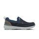 Skechers Herrenschuhe Leichtes Schock-Polstering-Kee-Resistant Business Casual Wanderschuhe Leinwandschuhe Vielseitige einstufige NVY Sea Blue 39.5