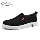 Zapatos para hombres satchi nuevos zapatos casuales transpirables zapatos de mesa para hombres cubiertas y zapatos de tela zapatos de lento de un pie zapatos de papá negros 41 (255 mm) talla de cuero tamaño