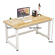 Huakai Zhixing Computer Desk Desk Small Apartment Small Table Home Study Table Writing Office Desk E-sports Long Table BGZ736 Walnut Noodle + Black Table Stand 100*60 Single Table