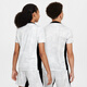 Nike (NIKE) official boys and girls big children quick dry short-sleeved football top summer new knit training FV0291 043 platinum/black/white 135 XS