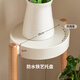 Genji madera completa estante de flores de madera solidal de madera estante de almacenamiento estante de almacenamiento balcón balcón de bote estante de bote de flores de múltiples capas de múltiples capas.