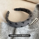 Morning Star Summer Gray Fabric High Headband Women's New Fashion Versatile Headband Hairpin High-end Hair Bundle One wide-brimmed gray bow headband