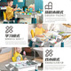 冠巢积木桌拼装益智儿童玩具男孩学习桌椅套装3-6岁玩具女孩生日礼物