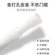 荀至美中式门帘免打孔家用伸缩杆厨房隔断帘卫生间卧室空调挡风遮挡帘子 事事顺心 绒布 适合55-80门宽/高150送杆50-90