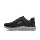 Skechers men's shoes sneakers mesh breathable casual shoes outdoor light cushioning shoes black/charcoal grey-698 41