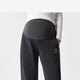 Tiaodegao Maternity Pants, Autumn and Winter Outerwear, Petite Sweatpants, Spring and Autumn Large Size Late Pregnancy Plus Velvet Thickened Tummy Support Pants Maternity Clothes, Dark Gray - Velvet Style - Large Size (115-135 Jin Jin is equal to 0.5 kg)