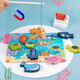 Children's wooden double-sided multi-functional matching board, rope drawing board, children's fishing string jewelry toy, marine biological model