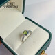 CAJJ Francois Peridot Ring for Women Daily Versatile Jewelry Gift for Personal Wear 925 Silver Natural Colored Jewelry Gemstone Hong Kong No. 11