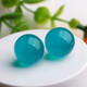 Bixiu Tang 7A collection-grade ice amazonite loose beads, round single beads, cultural toys, multi-treasure bracelets, necklaces, pendants, DIY jewelry accessories, 7A high ice penetration, about 12mm single