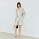 Lily Summer New Damen-Kleidung Temperament Urban Pendler Stil Retro lässige coole einteilige einteilige kleine Anzugjacke 702 flaches Reiscafé m