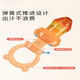 Pigeon Color Baby Chewable Fruit and Vegetable Feeding Bag Full Silicone Teether Teether Toy s Chewable + Anti-drop Chain + Feeding Spoon Set 0 pcs