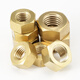 Bingneng copper hexagonal nut brass hexagonal screw cap brass hexagonal nut complete hexagonal nut screw nut DIN934 M2.5 50 capsules