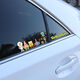 SpongeBob Pixel Mobile Aufkleber Pixel SpongeBob Cartoon Creative Car Aufkleber Pai Star Automotive Pixel Englisch kleiner Trompete 12x2,6 cm