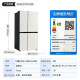 Refrigerador LG de 655 litros Refrigerador de puerta doble abierta, frecuencia variable refrigerada por aire libre, ahorro de energía, sin olor, congelación rápida, fabricación de hielo, gran capacidad, puerta de vidrio doméstico ultra delgado, crema blanca S652GTW16BBBB