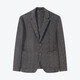 Sieben Brand [Wolle] Anzug Jacke für Herren und Winter Neuer Modetrend Slim Single Jacquard Anti-Falten-Anzug für Männer Schwarz B54 (190/108b)