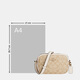 Entrenador (entrenador) Moda femenina Moda de un solo hombro bolso Crossbody Bolsa de San Valentín Negoción Caki con blanco C9926IMDQC