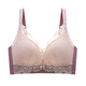 LangSha latex underwear women's small breasts gathered to make them look big without steel rings, thin bras, breasts, anti-sagging adjustment bra set 829 Modiran (single piece) 75A 34B (thin top and thick bottom)