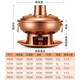 Cui Laoye copper hot pot carbon and electric dual-purpose mandarin duck pot household pure copper pot hot pot special pot charcoal plug-in hot pot shabu-shabu pot digital display temperature adjustment 6-8 people 34cm mandarin duck pot