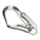 Seat belt hook, safety hook, large opening, O-type hanging steel pipe safety hook, self-locking safety buckle, large B type high-strength galvanized hook