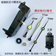 Senjiang Movimiento Swing y Sweeping Segundos Reloj Electronic Reloj creativo Conjunto completo de relojes luminosos con punteros y accesorios de reloj de pared Movimiento de swing + 702 pines negros otros