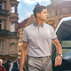 Mr. BU Patented Collar Contrastando Camiseta de solapa empalmada 2025 Summer Nuevo 100% de algodón Top de hombres de manga corta AT15052 Ash Volcanic S (165)