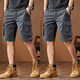 Lingkaqi American Retro Trendy Brand Tooling Shorts für Männer losen 2024 Sommer Neues Mehrfach-T-Fünf-Punkte-Hosen Casual Mid-Pant