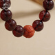 Potala Palace Blood Amber Bracelet Amber Men's and Women's Three Eyes Dzi Beads Southern Red Purple Dragon Crystal Plate Play Bead Bracelet Birthday Gift Blood Amber Southern Red Bracelet