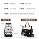 
Youth is the best time to reduce burden and protect the spine schoolbag for women with super large capacity junior high school schoolbag for five and sixth grade schoolbag for primary school students with high appearance 9905 black three-piece set