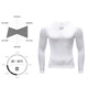 Locke Brothers Cycling Jersey Sweatshirt Men's Quick-Drying Breathable Long-Sleeved Top Bottoming Mountain Road Cycling Jersey Summer White M/L