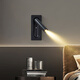 Luz de licor empotrada Luz de la pared del interior creativo americano con el interruptor Luz de la habitación del dormitorio de la habitación Light 1105 Black Warm Light 3W