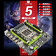 Mingsu X79G versión verde placa base placa grande 2011 pin placa grande X79 placa base de escritorio x79 set segunda placa base B660 compatible con v2 X79 e-sports placa grande compatible con cuatro zócalos de memoria