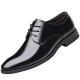 Zapatos de cuero Pudi para hombres en primavera y verano versátiles de negocios de negocios Derby casual de ropa formal zapatos brock para hombres oxford zapatos modernos fh-866 negros 41