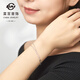 Caibai Jewelry Pt950 platinum bracelet simple and fashionable platinum bracelet priced BJ platinum bracelet about 2.44g about 16cm