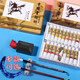 Marie s Marley Chinese painting pigments Chinese painting professional tool set ink painting Chinese painting equipment primary school students beginners Chinese painting entry-level complete set 18 colors 12ML single box