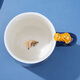 Palace Museum Culture Palace Cat Playing with Fish Mug Ceramic Cup Water Cup Coffee Cup Souvenir Palace Museum Cultural and Creative Gifts Gift Box 400ml