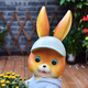 Yimingyuan Garden Decorative Courtyard Ornaments Outdoor Cartoon Rabbit Flowerpot Park Lawn Creative Simulation Animal Landscape Sculpture H20536