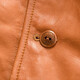 
Show Stage Niche Wax-Sensory KB Bear Men's Top Layer Cowhide Leather Jacket High-quality Fashion Genuine Leather Jacket Orange 3XL/185