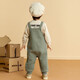 Mini Bala boys and girls overalls autumn three-layer cotton warm baby casual trousers ZA0E083223183