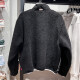 Nike (Nike) Jacket Men's Spring 2025 CNY Dragon Year Limited New Tres-Hook Imitation Lamb Stand Collar Sports Clothing FZ6194-010 Negro L
