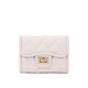 Gboni Fashion Card Bag Women's Short High-end Key Coin Bag Gift Leather Mini Gift Small Wallet Student Coin Wallet Classic Black
