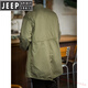JEEP SPIRIT workwear American M51 park overcoming fishtail field windbreaker military green coat cloak jacket men's mid-length military green L

