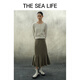 THE SEA LIFE半身裙女欧海一生 a字裙高腰鱼尾半身裙秋冬新款13116 茶色 M